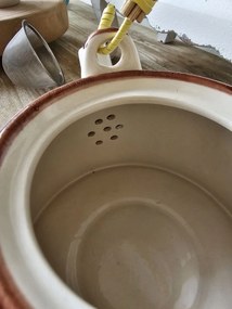 Porcelánová kanvica na čaj s motívom ruží - 18*14*12 cm / 0,8L