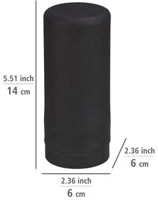 Čierny silikónový dávkovač na mydlo Wenko Easy Squeez-e