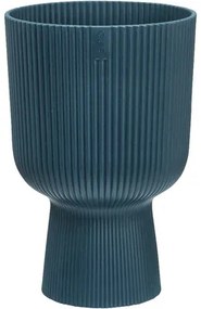 Obal na kvetináč plastový elho Vibes fold coupe Ø14 x 14,5 cm modrý
