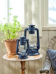 Strömshaga Petrolejová lampa Hurricane Dark Blue Large