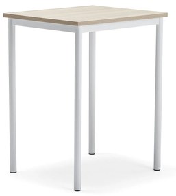 Stôl BORÅS PLUS, 700x600x900 mm, laminát - jaseň, biela