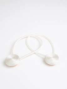 Magnetická spona na závesy Eliana (2ks) - biela