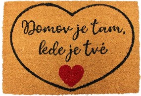 Home Elements Rohožka Domov je tam, kde je tvoje srdce