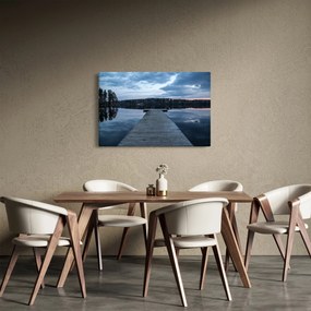 Obraz - Mólo na jazere (90x60 cm)