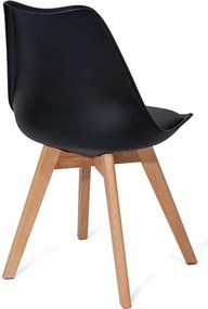Set - 4 ks Jedálenská stolička AVENBERG SKANDI čierna