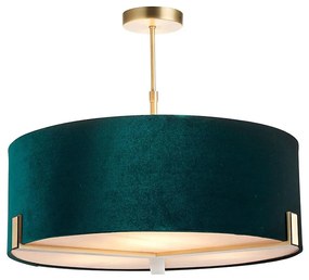 Endon 95839 - Luster na tyči HAYFIELD 3xE27/40W/230V mosadz/zelená