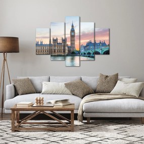 Obraz - Londýn v pastelových farbách (150x105 cm)