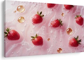 Obraz - Jahody v bublinách (90x60 cm)