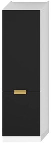 Kuchynská skrinka Denis d60lo 2133 pl 2fr čierna mat/biela