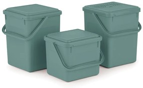 M - Odpadkový kôš na bio odpad, Kompostér BIO, matný zelený, 9l