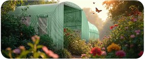Záhradný tunelový skleník 3 × 2 m (6 m²) PLONOS 4910-C