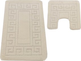 DY Kúpeľňová sada koberčekov s výrezom Montana Ethnic - krémová