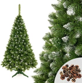 LEAN TOYS Vianočný stromček –  Umelá diamantová borovica 150 cm so snehom