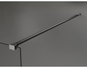 Mexen Kioto, sprchová zástena Walk-In 120 x 200 cm, 8mm číre sklo biely vzor, grafitový profil, 800-120-101-66-97