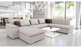 Rohová sedacia súprava Tony Bis Premium, Dostupné poťahy: Terra 06 + Terra 06 + Terra 10 ECO, Strana: Pravá - U