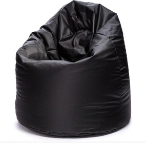INTERMEDIC SK - Sedací vak Mega Sako z ekokože 135x85 cm | relaxačné a pôrodné kreslo, 335 l Farba: E14 - Čierna (Ekokoža)