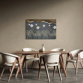 Obraz abstrakcie (90x60 cm)