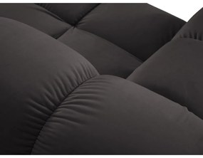 Tmavosivá zamatová pohovka 282 cm Bellis – Micadoni Home
