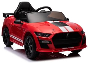 LEAN CARS Elektrická autíčko  Ford Mustang GT500 Shelby - červené - 2x35w- 12-7AH -2024