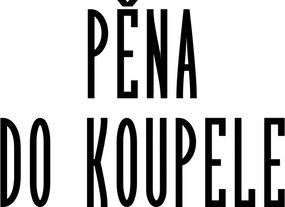 Označto Štítek/nálepka do koupelny Pěna do koupele - SLIM Farba písma: Zlatá