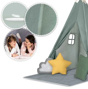 Detský stan típí Nukido NK-406 - zelený