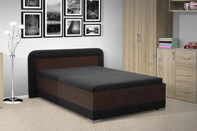 Nabytekmorava Čalúnená posteľ s úložným priestorom JARO HIT 120x200 farba čalúnenia: hnedá
