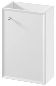Cersanit Mille, závesná WC skrinka 392x214x590 mm + keramické umývadlo Como, biela matná, S801-568