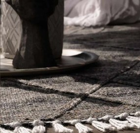 Obsession koberce Ručne tkaný kusový koberec My Dakar 365 anthracite – na von aj na doma - 160x230 cm