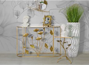 Konzolový stolík v zlatej farbe 40x120 cm Flow – Mauro Ferretti