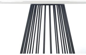 Jedálenský stôl SEREIN dekor biely mramor/čierna