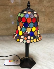 Lampa tiffany stolová LAMPION 36*Ø16