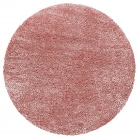 Ayyildiz koberce Kusový koberec Brilliant Shaggy 4200 Rose kruh - 120x120 (priemer) kruh cm