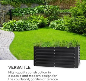 Blumfeldt High Grow Straight, vyvýšený záhon, 120 x 60 x 60 cm, 432 l, oceľ