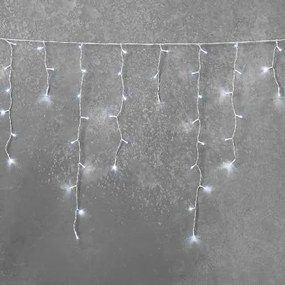Vianočné svetielka LED záclona studená biela 200 LED