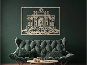 drevko Obraz Fontána di Trevi Rozmer obrazu: 47,5 x 65 cm, Farba dekorácie: Čierna