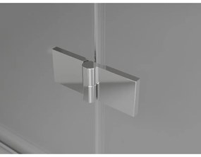 Mexen Mist-H Duo, 2-krídlový výklopný sprchový kút 85 x 75 cm, číre sklo, chrómový profil, 8A5-085L-075P-01-00