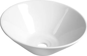 Aqualine Aqualine, COMILLAS keramické umývadlo 42x15 cm, na dosku, biela lesklá, BH7012