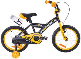 Fuzlu Detský bicykel Hula boy čierno žltý 10" 16" 2023