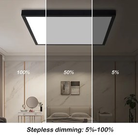 Brilagi-LED Stmievateľné kúpeľňové svietidlo FRAME SMART LED/50W/230V IP44 čierne+DO