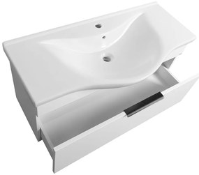 Aqualine Aqualine, AKIRA umyvadlová skrinka 96x42x34cm, biela, AK210