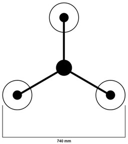 Jupiter 1175 - XS3 - Závesné svietidlo XSARA 3xE27/60W/230V