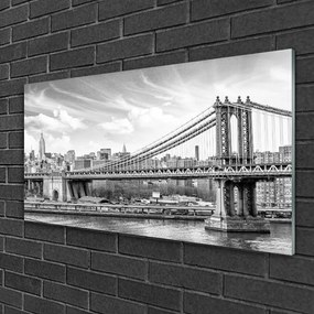 Obraz na skle Most architektúra 120x60 cm
