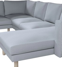 Norsborg rohový poťah na sedačku s ležadlom - 5 os. farba produktu modrá látka zapletaná