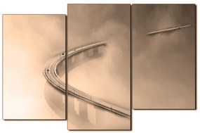 Obraz na plátne - Most v hmle 1275FC (105x70 cm)
