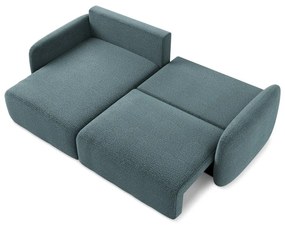 Tyrkysovomodrá rozkladacia/s úložným priestorom rohová pohovka (ľavý roh) Kalena – Makamii