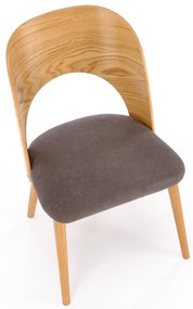 Jídelní židle CADIZ dub/šedá