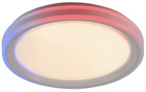 Leuchten Direkt 15154-16-LED RGB Stmievateľné stropné svietidlo EDGING 39W/230V+DO