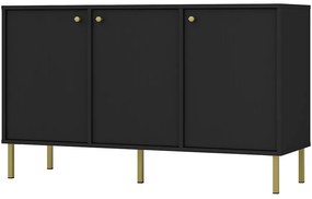 Komoda Tokyo 2 3F čierny grafit 813