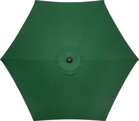 SPRINGOS Záhradný naklápací slnečník s kľukou 260 cm – tmavozelený GU0033