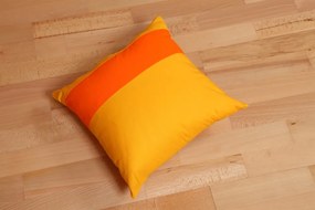 Návliečka na vankúšik Farby - oranžový prúžok